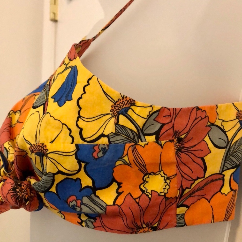 Floral Multicolor Bandeau Top - Picture 2 of 6